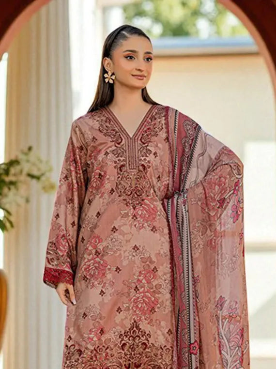 Smile by Azam Arts Printed Embroidered Viscose Collection 2025 (D-1944)
