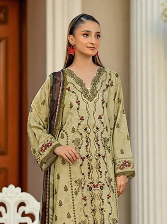 Smile by Azam Arts Printed Embroidered Viscose Collection 2025 (D-1945)