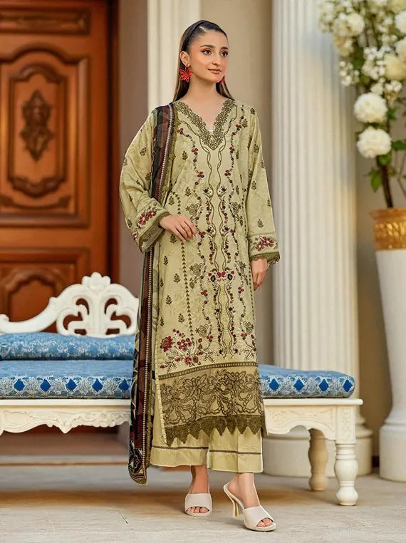 Smile by Azam Arts Printed Embroidered Viscose Collection 2025 (D-1945)