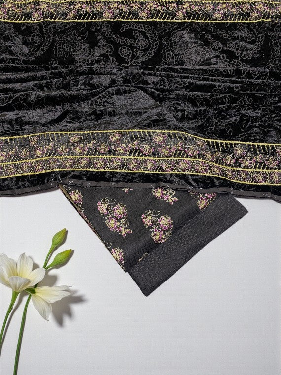 Softness & Cozy Embroidered Peach Leather Edit 2025 (25DS32-08)