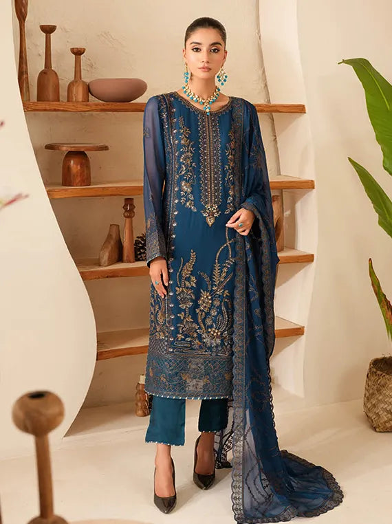 Sonehri by Ramsha Luxury Chiffon Collection 2025 (BB-101)