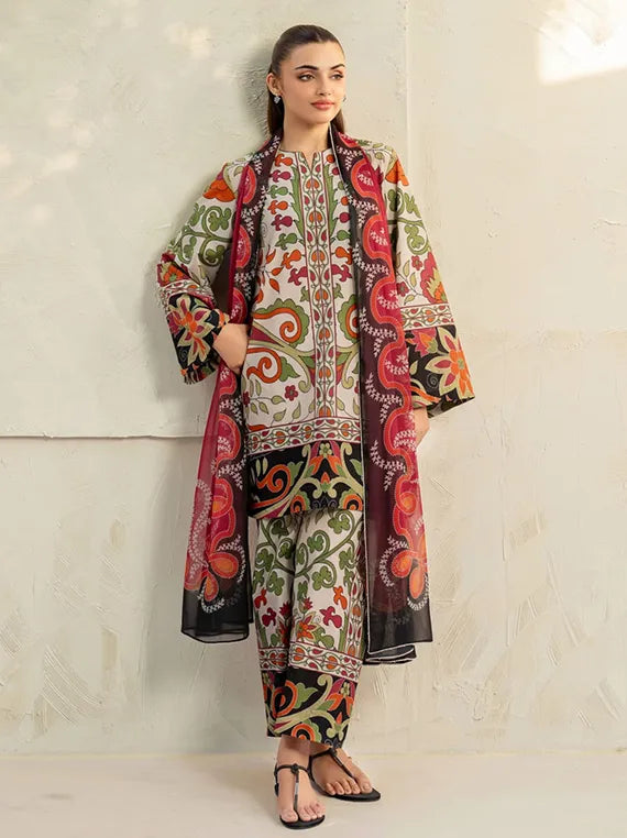 Summer CO-ORDS by Jazmin Lawn Collection 2025 (USE-9199)