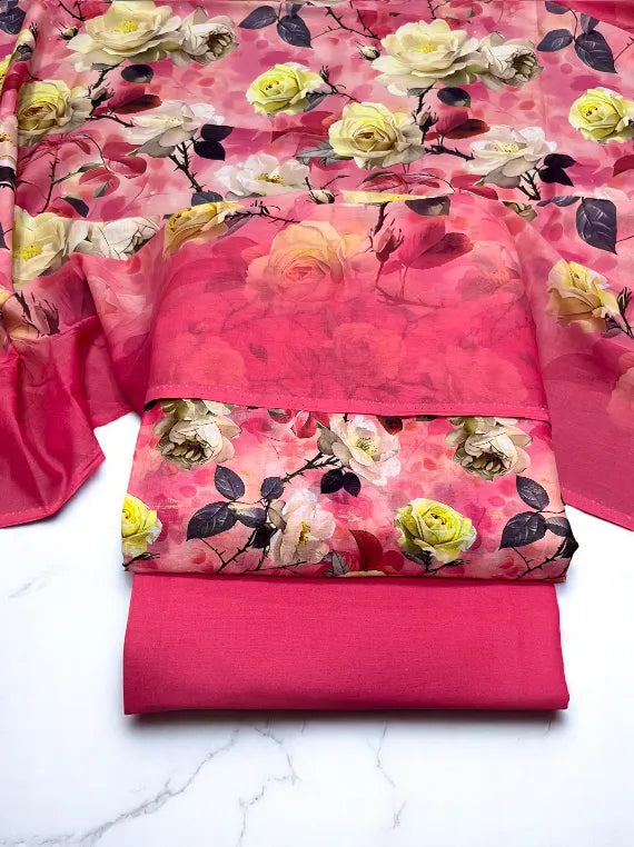 Summer Glow Printed Broshia Lawn Edit25 (CT31-01)