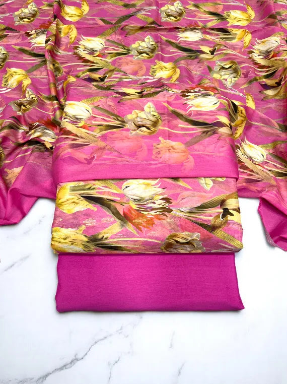 Summer Glow Printed Broshia Lawn Edit25 (CT31-03)