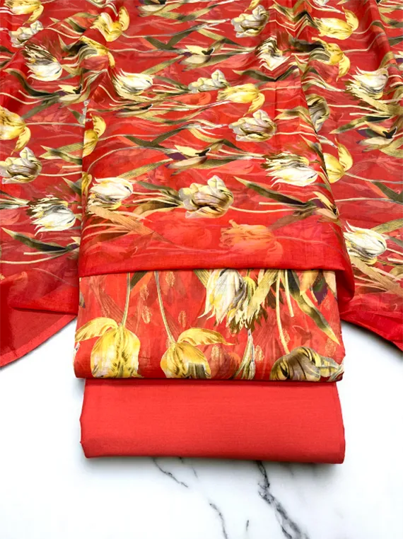 Summer Glow Printed Broshia Lawn Edit25 (CT31-12)