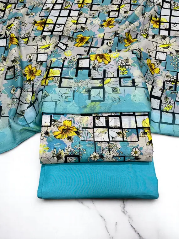 Summer Glow Printed Broshia Lawn Edit25 (CT31-13)