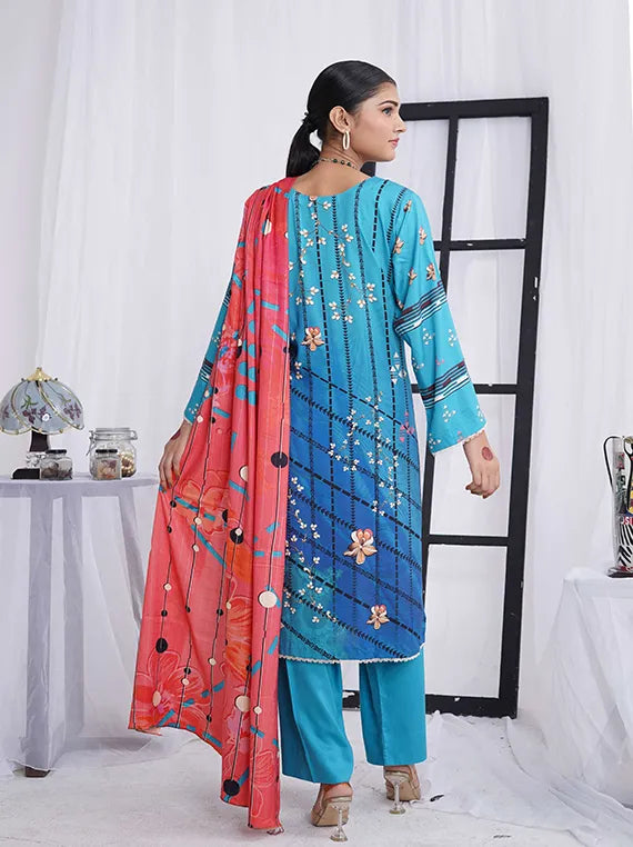 Sunlight Printed Linen Collection 2024 By AR Textile (D-04)