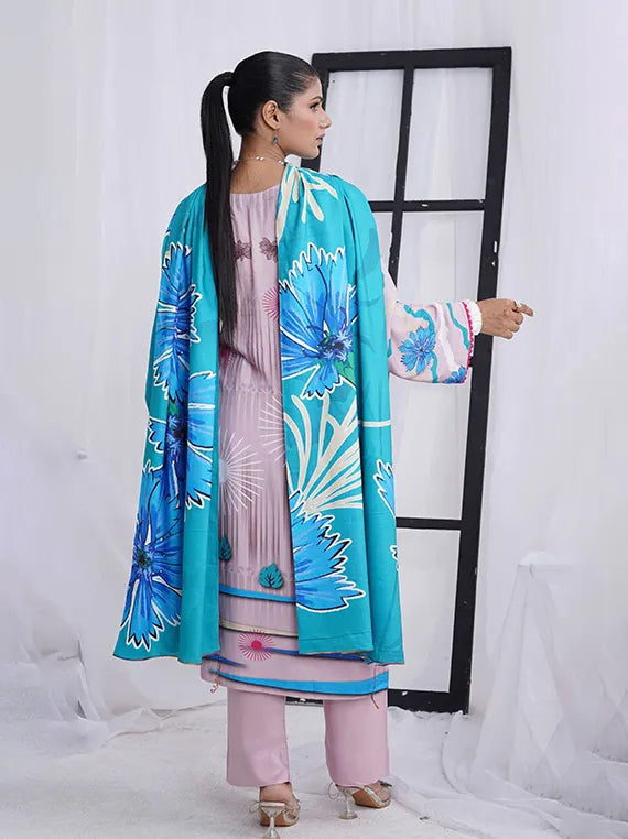 Sunlight Printed Linen Collection 2024 By AR Textile (D-05)