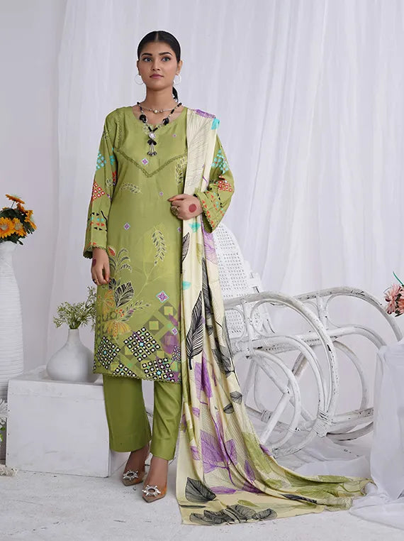 Sunlight Printed Linen Collection 2024 By AR Textile (D-06)