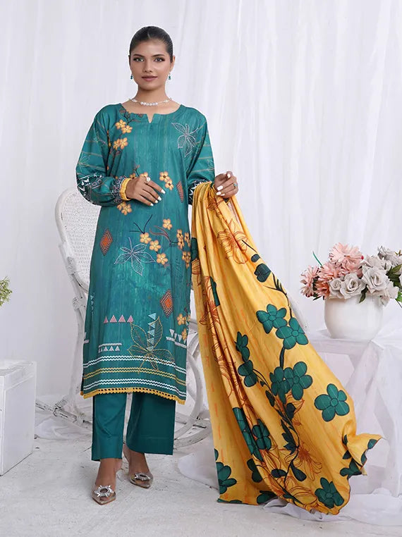 Sunlight Printed Linen Collection 2024 By AR Textile (D-07)