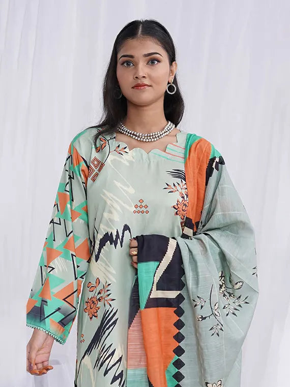 Sunlight Printed Linen Collection 2024 By AR Textile (D-10)