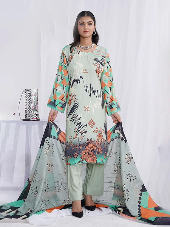 Sunlight Printed Linen Collection 2024 By AR Textile (D-10)