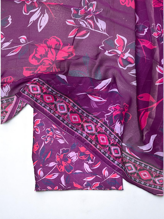 Sunlit Bloom Printed Lawn Edit25 Vol-PH18 (PH18-07)