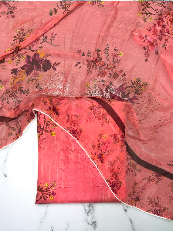 Sunlit Bloom Printed Lawn Edit25 Vol-PH18 (PH18-10)