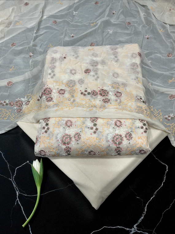 Sunrise Fully Embroidered Lawn Edit 2025 Vol-25DD10 (25DD10-01)
