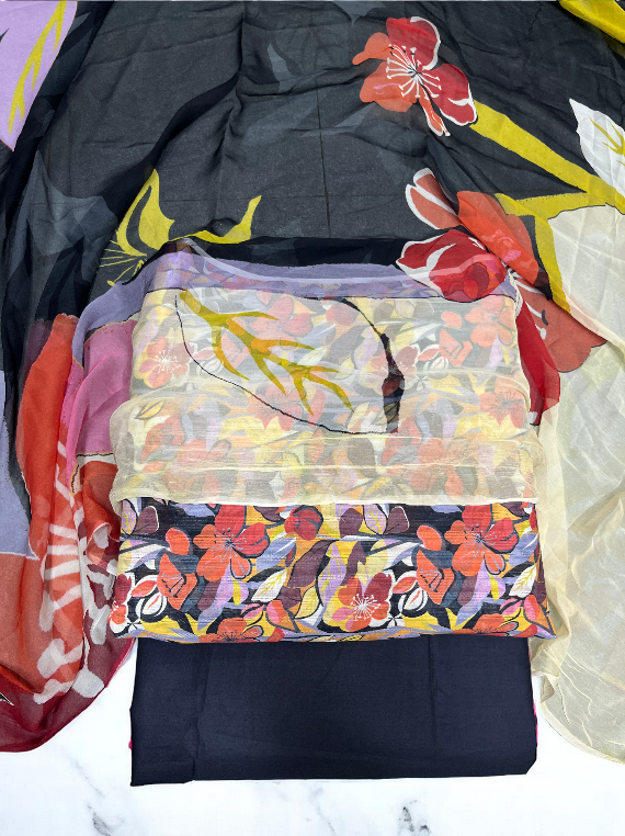 Sunshine Printed Bana Doria Lawn Edit25 Vol-MD04 (MD04-09)