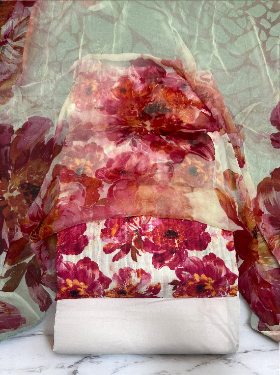 Sunshine Printed Bana Doria Lawn Edit25 Vol-MD04 (MD04-12)