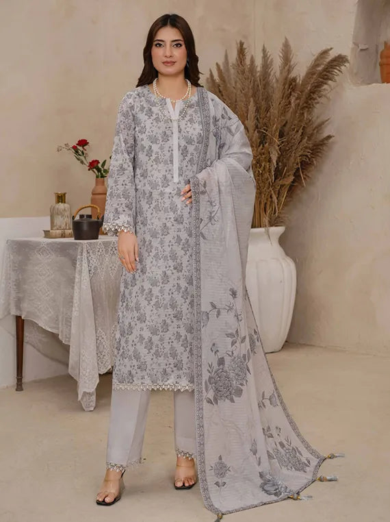 Sweet Florals by Zara Meer Lawn Collection 2026 Vol-411 (D-04)