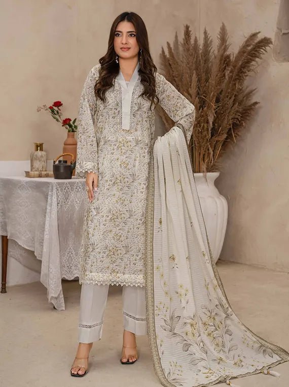 Sweet Florals by Zara Meer Lawn Collection 2026 Vol-411 (D-05)