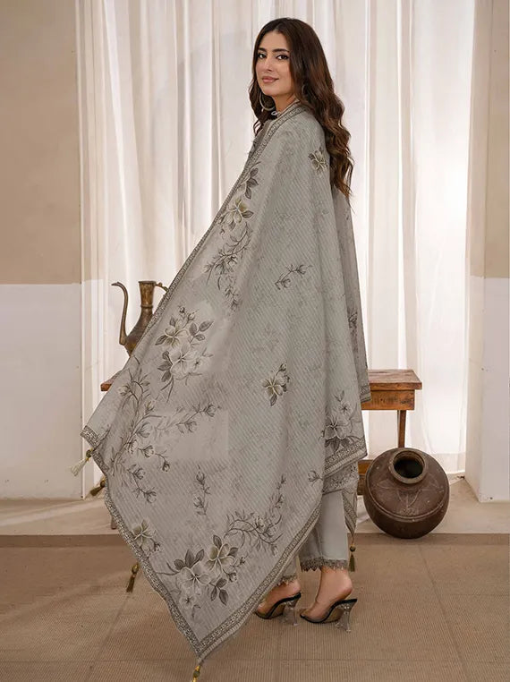 Sweet Florals by Zara Meer Lawn Collection 2026 Vol-411 (D-08)