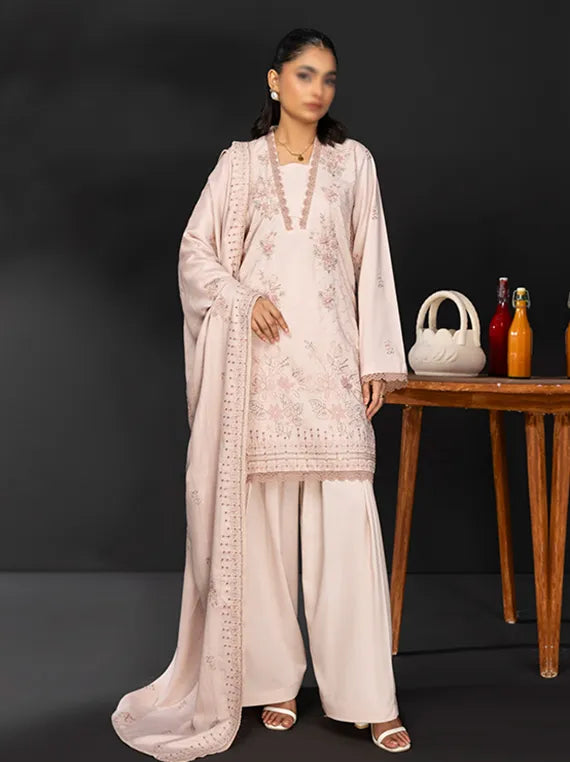 TANA BANA by Fantak Embroidered Dhanak Collection 2025 (D-02)