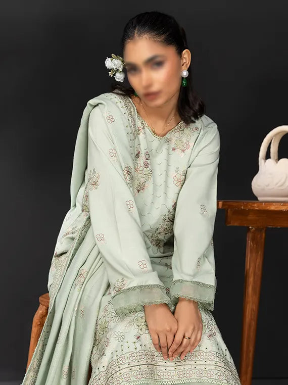 TANA BANA by Fantak Embroidered Dhanak Collection 2025 (D-04)