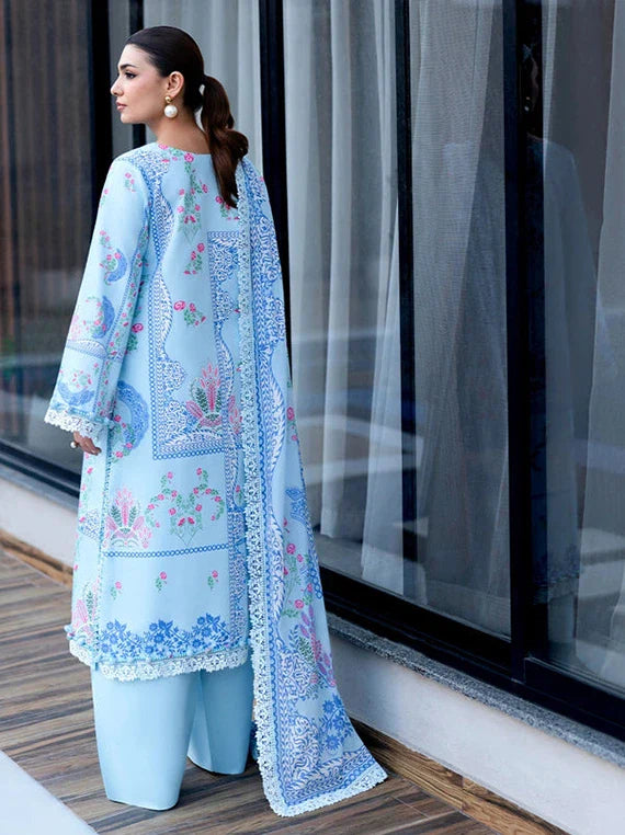 THE BREEZE Printed Lawn Collection 2026 by Naqsh (Azure Charm-00252)