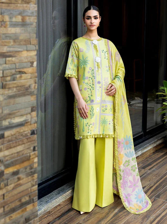 THE BREEZE Printed Lawn Collection 2026 by Naqsh (Honey Glow-00248)
