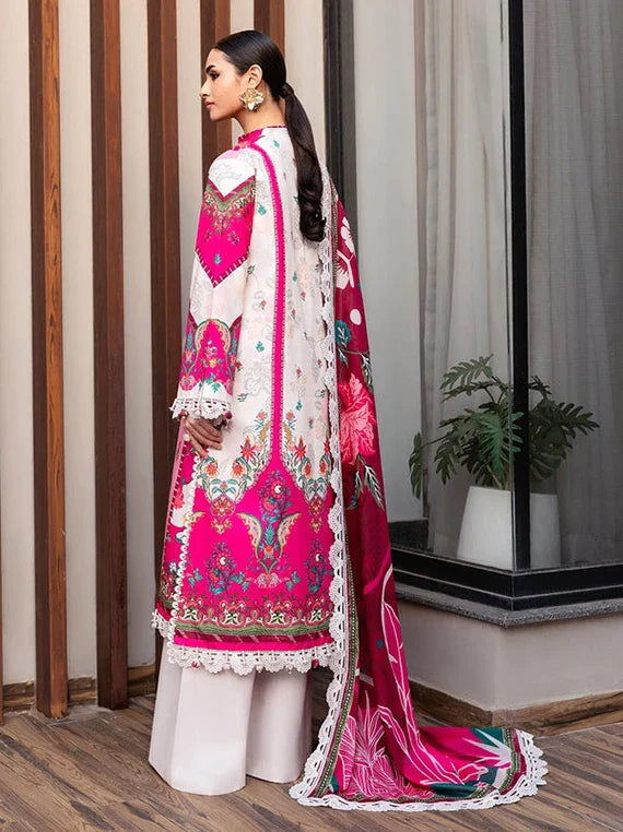 THE BREEZE Printed Lawn Collection 2026 by Naqsh (Rosé Dream-00256)