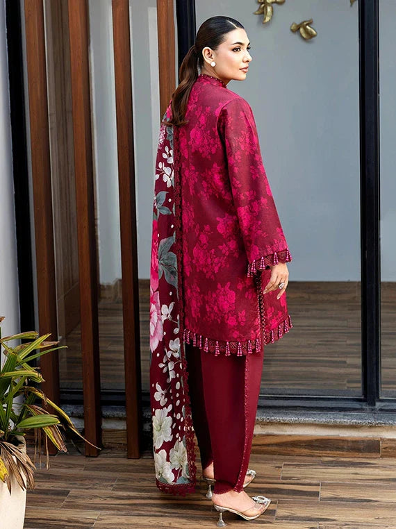 THE BREEZE Printed Lawn Collection 2026 by Naqsh (Rose Whisper-00247)