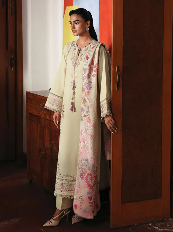 THE HEIRLOOM by Seran Unstitched Khaddar Collection 26 (ELARA D-07)