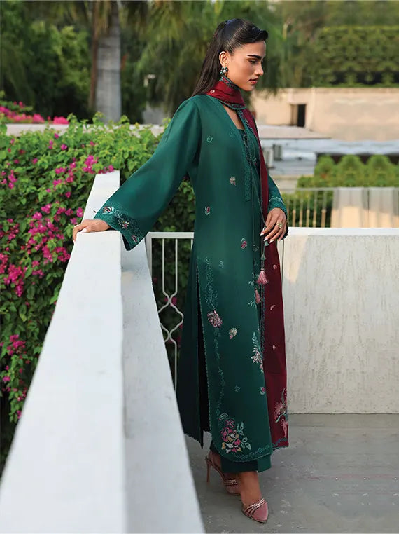 THE HEIRLOOM by Seran Unstitched Khaddar Collection 26 (ELVARA D-04)