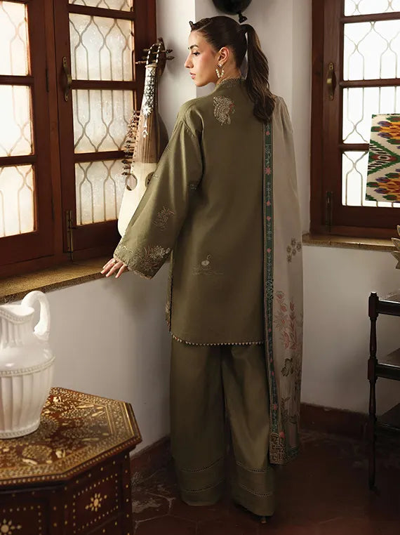 THE HEIRLOOM by Seran Unstitched Khaddar Collection'26 (AVELIN D-06)