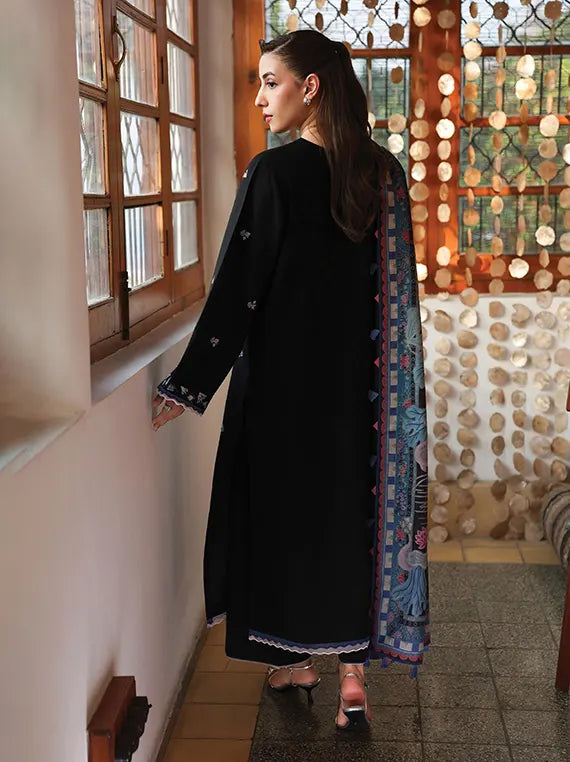 THE HEIRLOOM by Seran Unstitched Khaddar Collection'26 (NOIRA D-12)