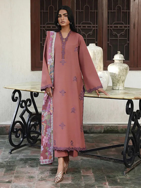THE HEIRLOOM by Seran Unstitched Khaddar Collection'26 (RIELLE D-09)