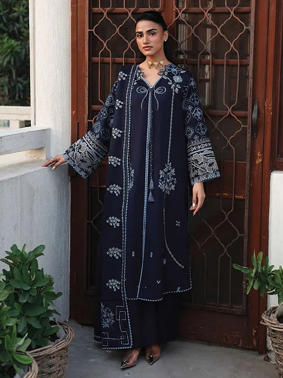 THE HEIRLOOM by Seran Unstitched Khaddar Collection'26 (VIELLE D-05)