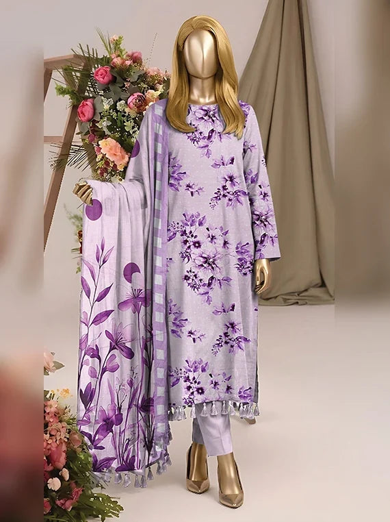Tabinda by ABC Staple Slub Printed Unstitched Collection'26 (D-04)