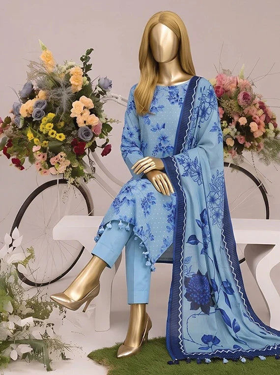 Tabinda by ABC Staple Slub Printed Unstitched Collection'26 (D-05)