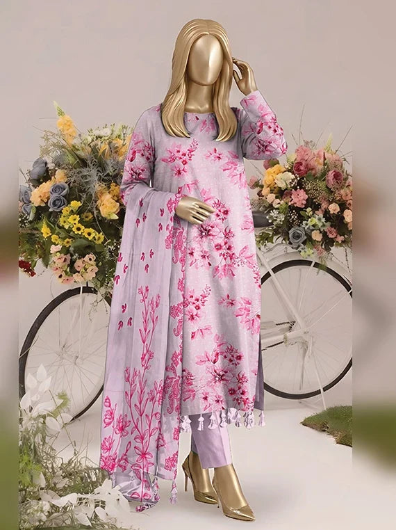 Tabinda by ABC Staple Slub Printed Unstitched Collection'26 (D-07)