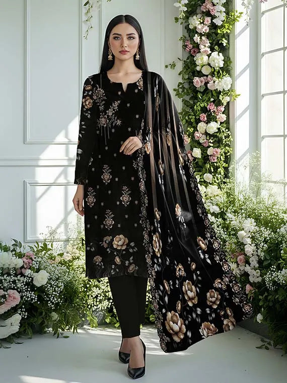 Tanzila EMB Bana Dora Linen Collection 2025 By Bin Atta (D-01)