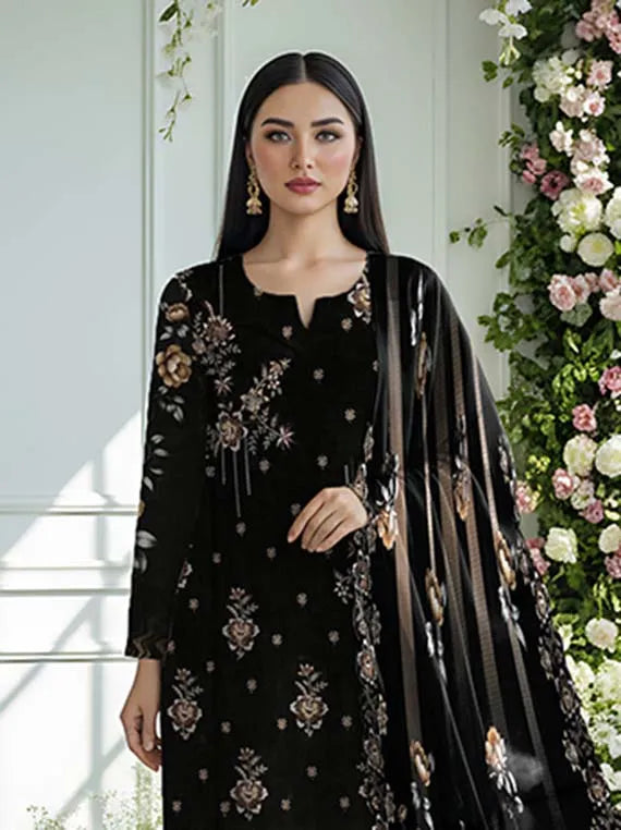 Tanzila EMB Bana Dora Linen Collection 2025 By Bin Atta (D-01)