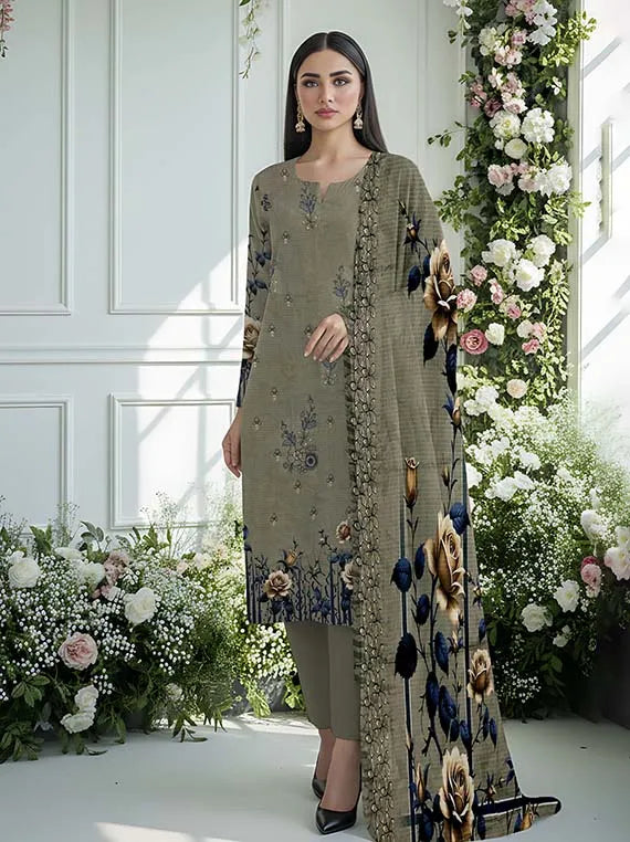 Tanzila EMB Bana Dora Linen Collection 2025 By Bin Atta (D-02)