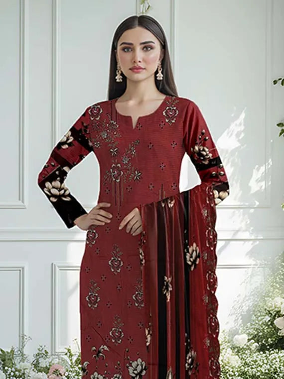 Tanzila EMB Bana Dora Linen Collection 2025 By Bin Atta (D-04)
