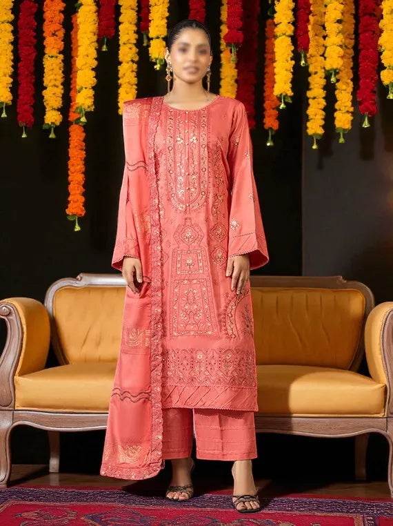 Tassur by Fantak Embroidered Viscose Collection 2025 Vol-02 (D-03)