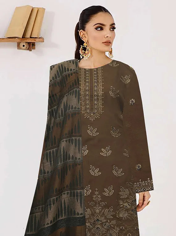 Tehzeeb Embroidered Dhanak Collection 2024 By Bin Ilyas (D-03)
