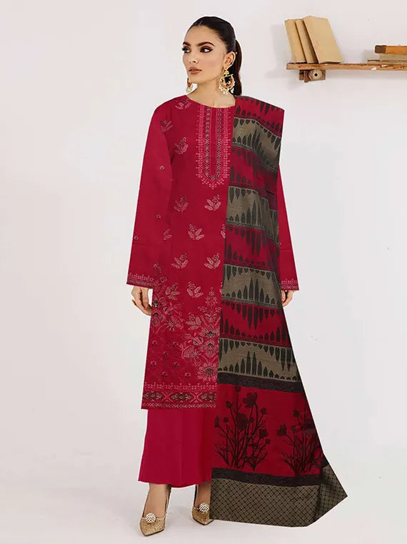 Tehzeeb Embroidered Dhanak Collection 2024 By Bin Ilyas (D-05)