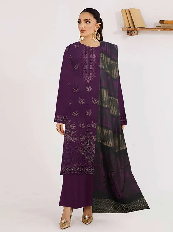 Tehzeeb Embroidered Dhanak Collection 2024 By Bin Ilyas (D-06)