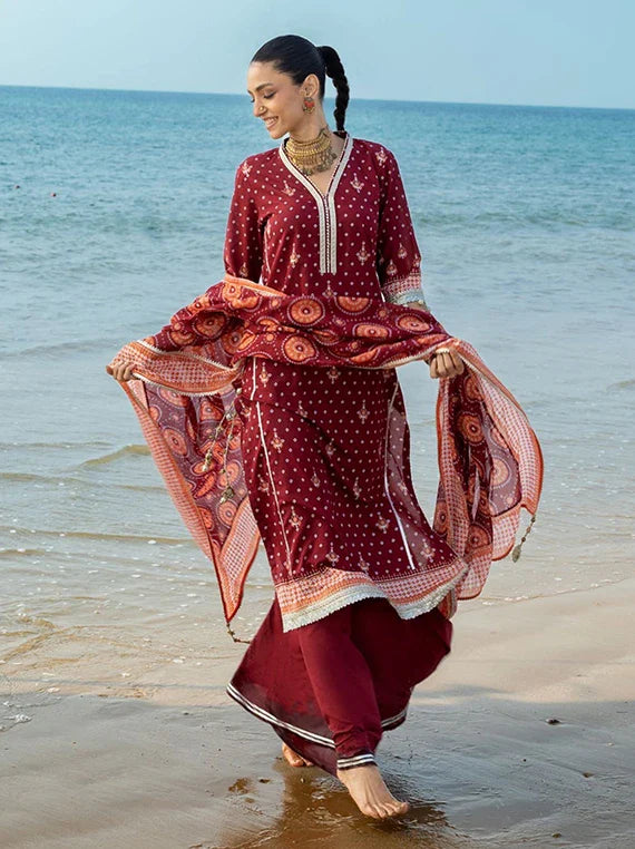 The Chunri by Gul Ahmed Lawn Collection 2026 (CL-62168B)
