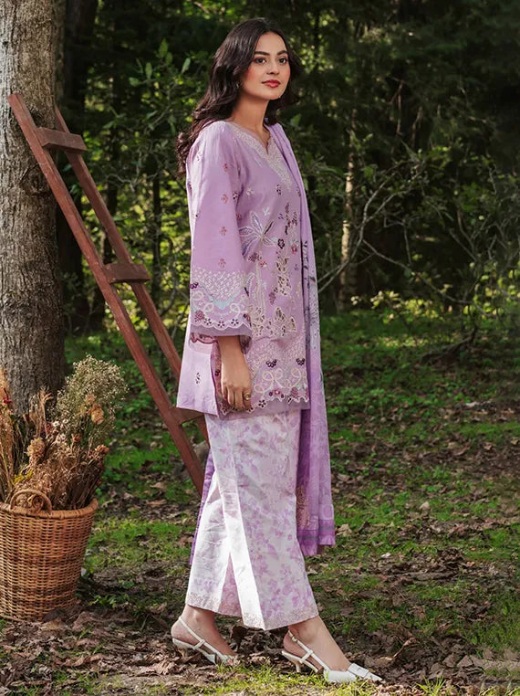 The Silent Pine Tale By Afsanah Embroidered Lawn Collection 2026 (AL-104)