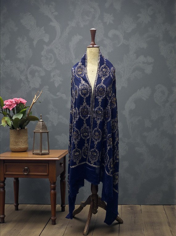 Thread Work Tila & Stone Wool Shawl Edit 2025 DS2503 (25DS03-01)